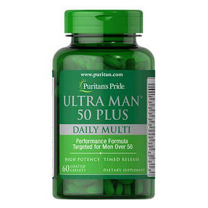 Вітаміни для чоловіків 50+ Puritan's Pride Ultra Man 50 Plus 60 капс.
