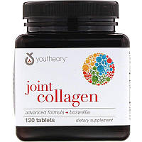 Youtheory, Joint Collagen, Advanced Formula + Boswellia, колаген для суглобів 120 Tablets