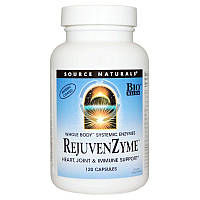 Source Naturals, RejuvenZyme, Панкреатин плюс ферменты Для костей и суставов, 120 капсул