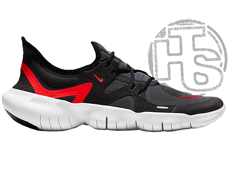 Чоловічі кросівки Nike Free RN 5.0 Black White Red AQ1289-009, фото 1