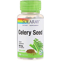 Solaray, Насіння селери, 505 мг, 100 рослинних капсул