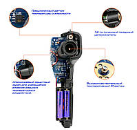 IR01C пірометр, до 550 °C + температура та вологість повітря, фото 2
