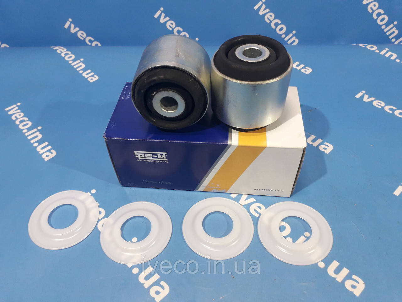 Сайлентблок кабіни задній IVECO Stralis Івеко Страліс 504008198 SEM13212 AUG53153 060.099 втулка кабіни, фото 1