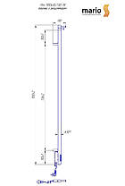Сушарка для рушників електрична MARIO Рей-I 1100 x 30/130 TR таймер-регулятор, фото 4