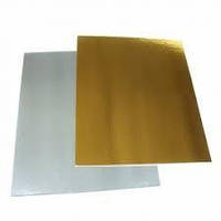 Підкладка для кондитерських виробів 40*50 см, золото/срібло