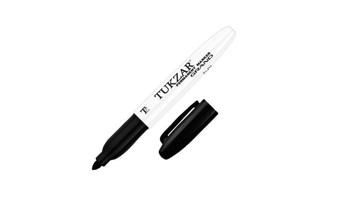 Маркер перманентний "TUKZAR" товстий, чорний 2 мм  TZ 424