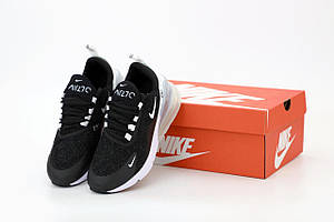 Кросівки Nike Air Max 270 Black White Mint (Найк Аїр Макс чорно-білі) жіночі та чоловічі розміри 43