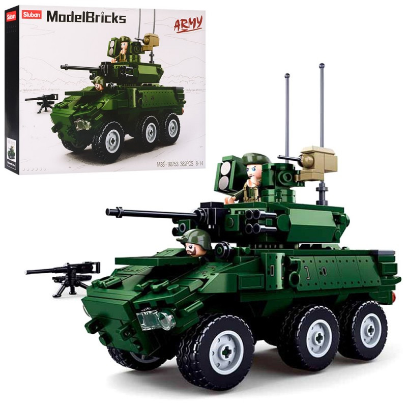 Конструктор SLUBAN M38-B0753 "Model Bricks": Бойовий транспорт пехоти, 382 деталі, фото 1