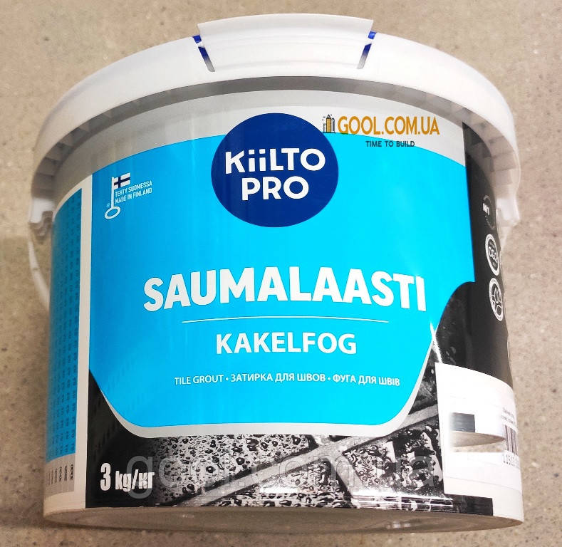 Затирка для швів плитки Kiilto Pro Saumalaasti колір світло-бірюзовий No 69 відро 3 кг.