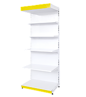 Стеллаж пристенный прямой торговый 2100x600 мм
