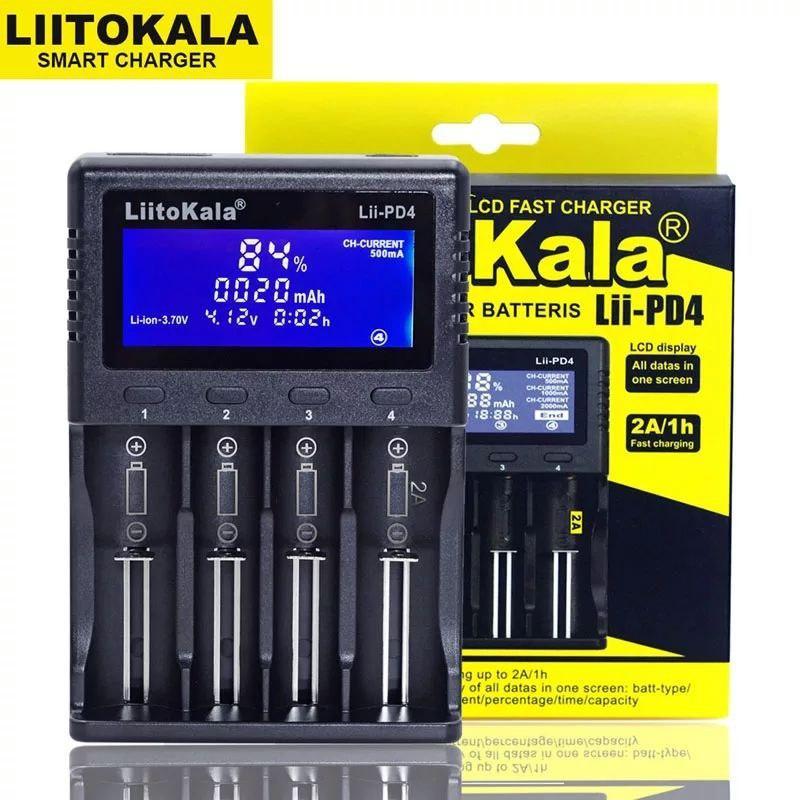 Розумний зарядний пристрій Liitokala Lii-PD4 AA, AAA, 18650, 26650, 10440, 16340, 17500 та ін.NiMH