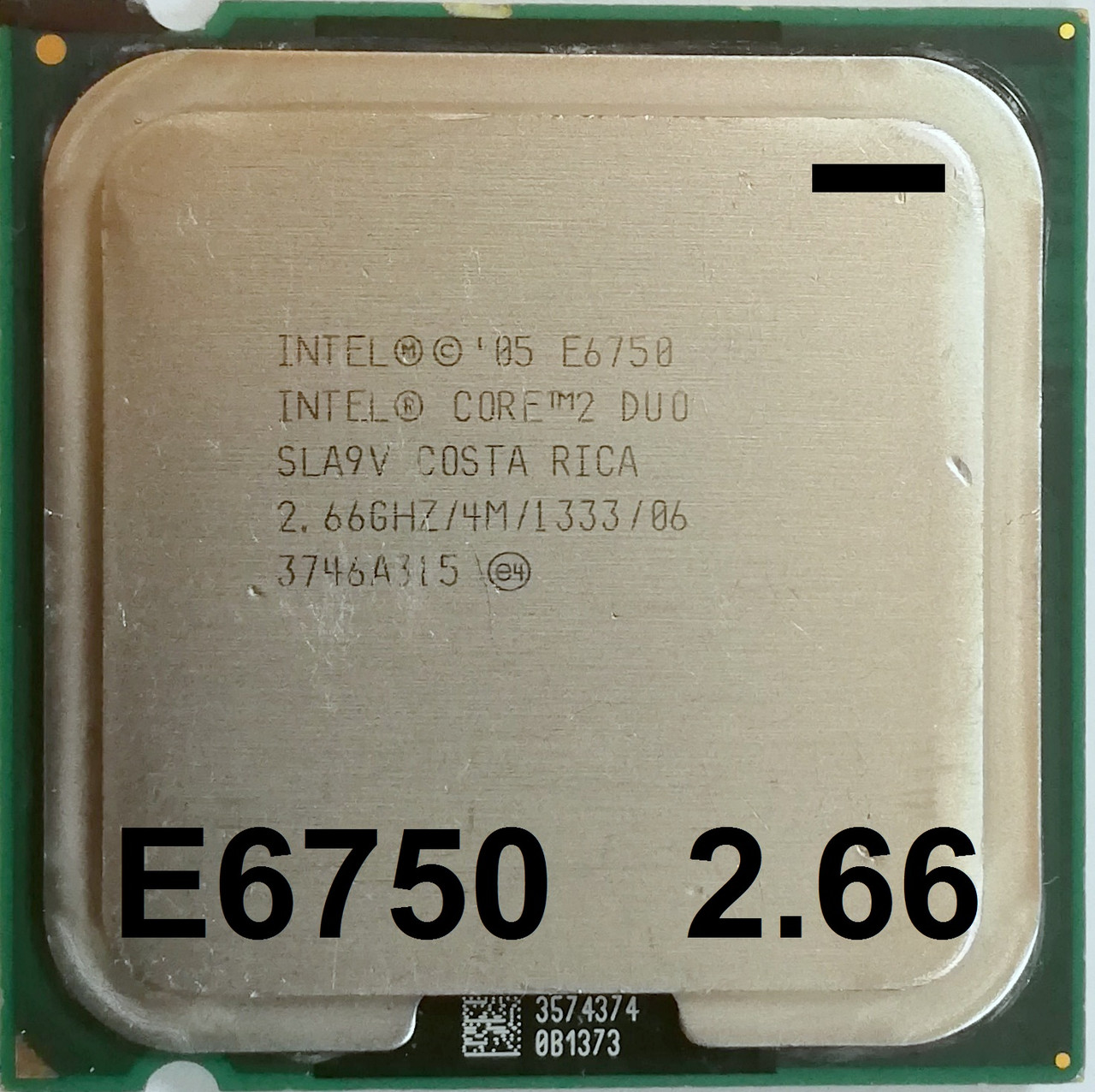 Процесор Intel Core 2 Duo E6750 G0 SLA9V 2.66 GHz 4M Cache 1333 MHz FSB Socket 775 Б/В МІНУС