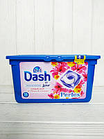 Капсулы для стирки с ароматом маковых и вишневых цветов Dash Perles 2in1 38шт. (Италия)