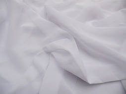 Тканина Шифон однотонний Білий