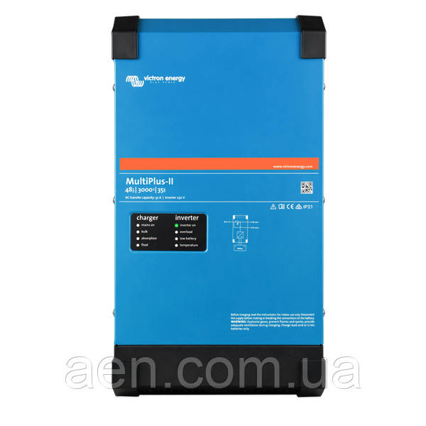 Сонячний інвертор MultiPlus-II 48/3000/35-32 потужністю 3 кВА/2,4 кВт