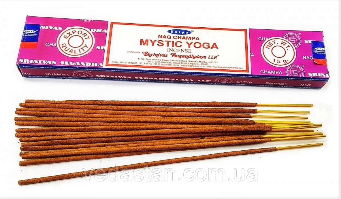 Запашні палички Mistic Yoga від Satya