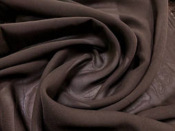 Тканина Шифон однотонний Коричневий