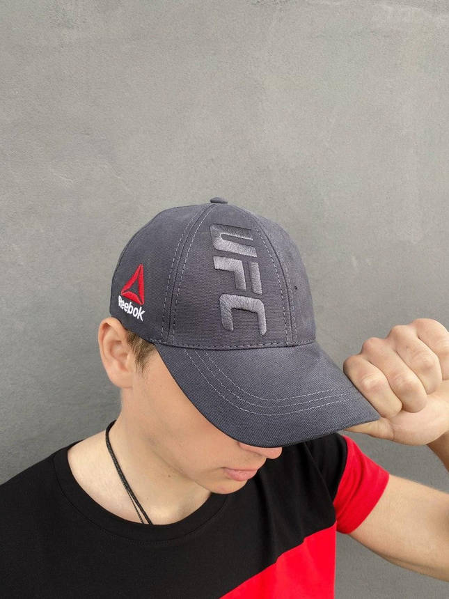 Кепка UFC Reebok чоловіча | жіноча рібок сіра, фото 2