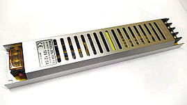 Блок живлення 12V 12,5 A 150W (металевий корпус) вузький 250x53x22mm