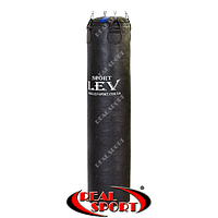 Мішок боксерський Циліндр Кірза h — 140 см Lev LV-2835 чорний