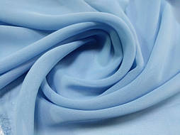 Тканина Шифон однотонний Блакитний