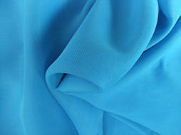 Тканина Шифон однотонний Блакитна Бірюза