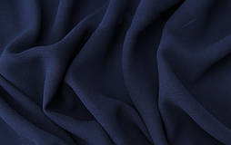 Тканина Шифон однотонний Темно-синій