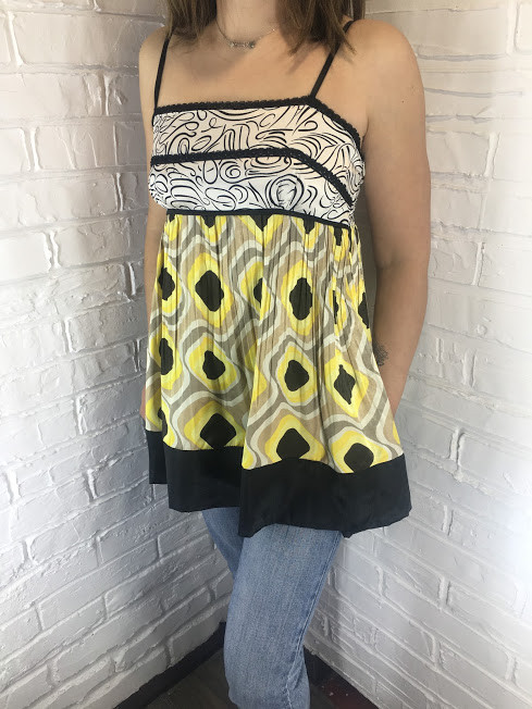 Жіноча майка гафре 8104 жовта