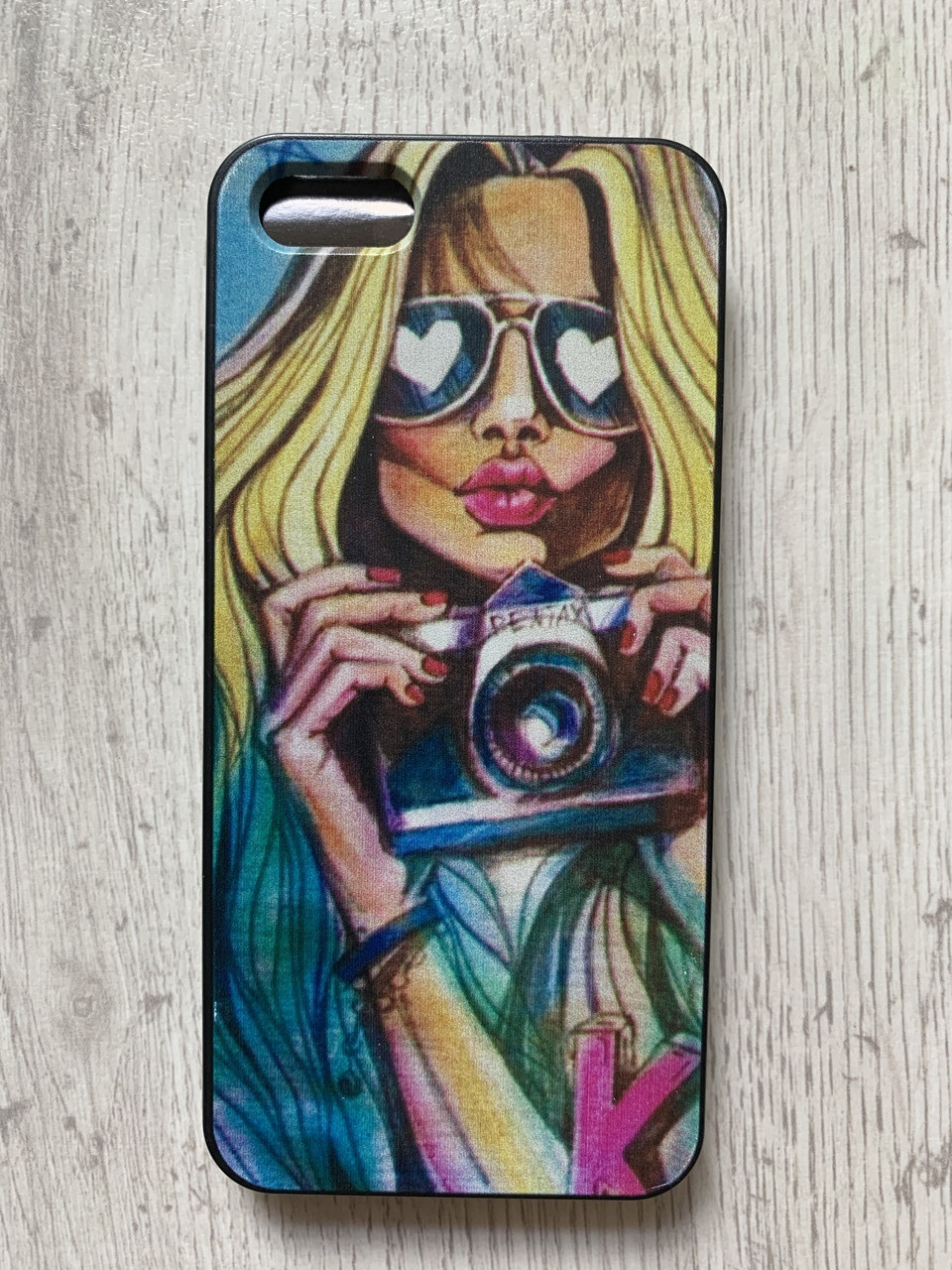 Ультратонкий чохол для Iphone 5/5S/5SE з малюнком, фото 1