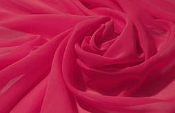 Тканина Шифон однотонний Малина