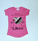 Футболка для дівчинки LIKEE 7-8,11-12 років,Лайки, фото 2