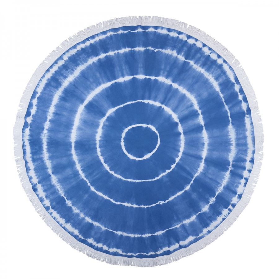 Рушник Barine Pestemal - Swirl Roundie 150*150 Blue