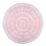 Рушник Barine Pestemal - Swirl Roundie 150*150 Flamingo, фото 2