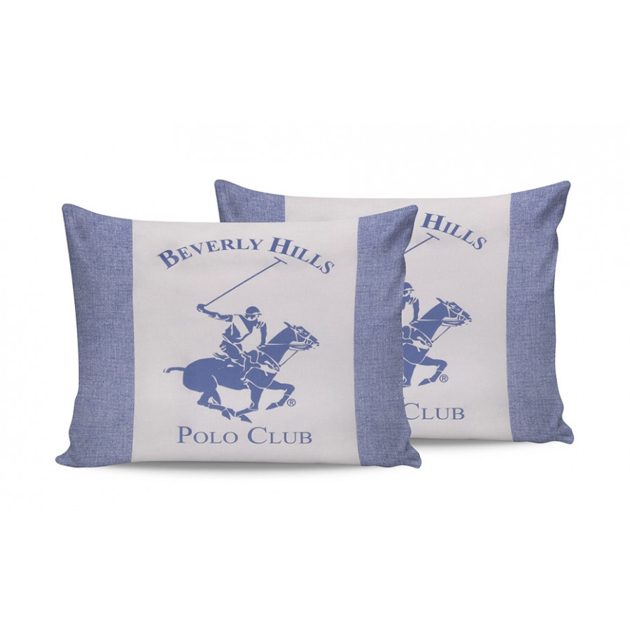 Наволочки Beverly Hills Polo Club - BHPC 030 Blue 50*70 (2 шт)