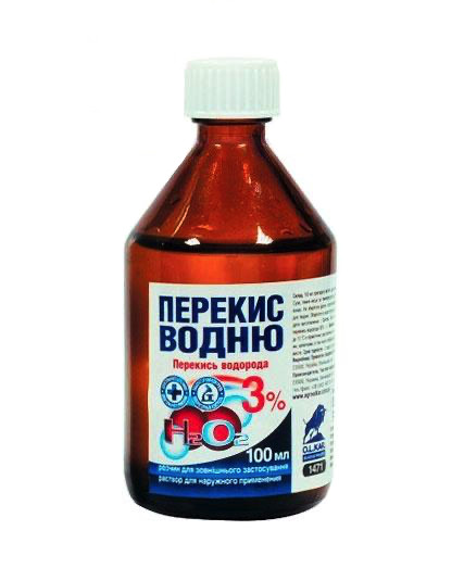 Перекис водню 3%, 100 мл