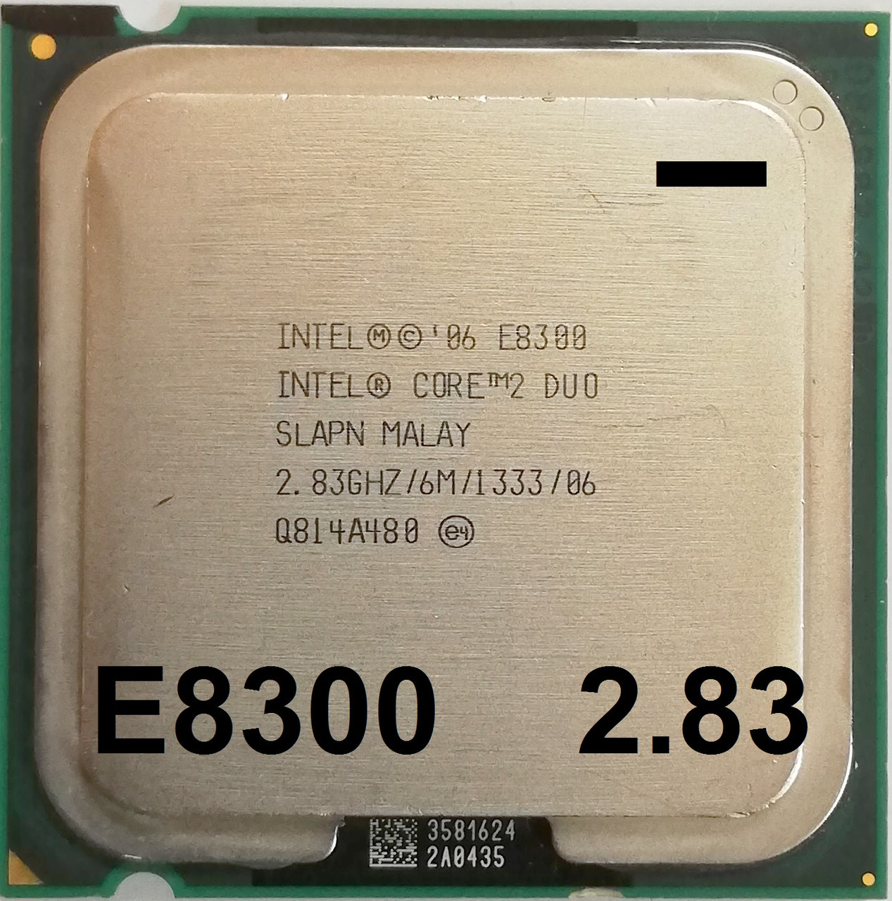 Процесор Intel Core 2 Duo E8300 SLAPN 2.83 GHz 6 MB Cache 1333 MHz FSB Socket 775 Б/В МІНУС