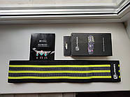 Тканинна фітнес гумка U-Powex. Жовта, фото 3