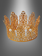 Карнавальная золотая корона для образа