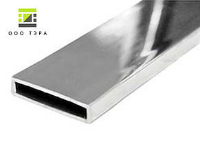 Труба неіржавка 40 х 20 х 1.5 aisi 304 профільна прямокутна 08Х18Н10, фото 3