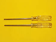 Фігурна викрутка 3*120мм прозора ручка