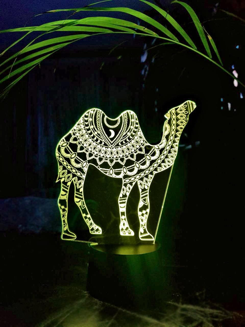 Змінна пластина для 3D-світильників "Верблюд" 3DTOYSLAMP