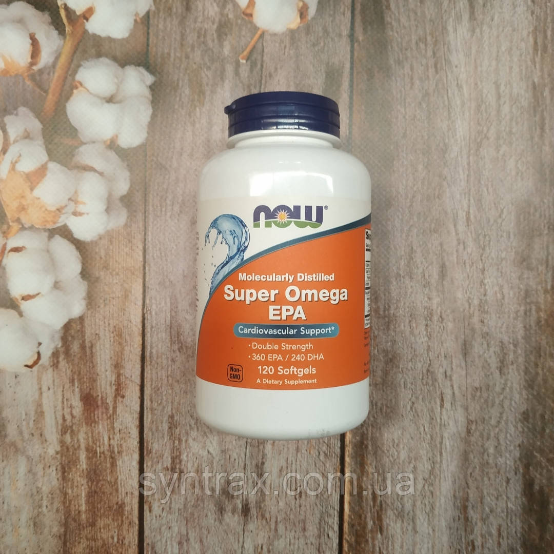 Now Foods Super Omega EPA (120 softgels) Омега Эйкозапентаеновая