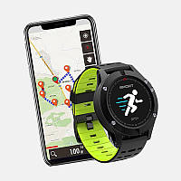 Спортивные часы JETIX F5 с GPS трекером и пульсометром (Black Green)