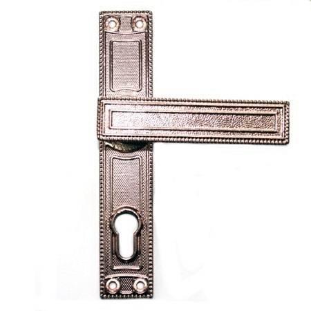 Ручки дверні на планці МС до ЗВ-7 бронза, фото 1