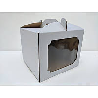 Коробка для торта с окном 25х25х20