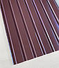 Профнактил для забору, колір: шоколад ПС-20, 0,30 мм; висота 2 метри ширина 1,16 м, фото 5