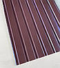Профнастил для забору, колір: шоколад ПС-20, 0,30 мм; висота 2 метри ширина 1,16 м, фото 10
