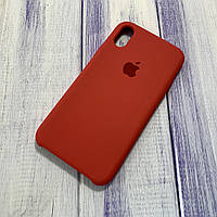 Чохол Silicone Case iPhone X/Xs Camelia Red