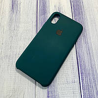 Чохол Silicone Case iPhone X/Xs Forest Green