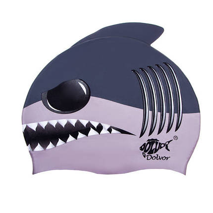 Шапочка для басейну дитяча акула Dolvor Shark SC12, фото 1